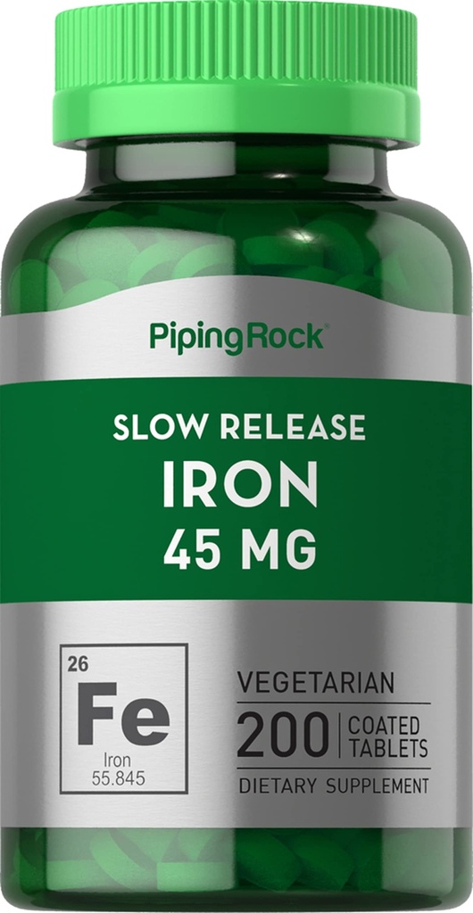 Piping Rock Iron Supplement 45 mg ... 200 tablettia..........