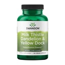 Swanson Milk Thistle, Voikukka & Yellow Dock - Herbal Liver Support Supplement - Natural Supplement Auttaa ylläpitämään yleistä terveyttä ja hyvinvointia - (120 kapselia) (1 pakkaus)