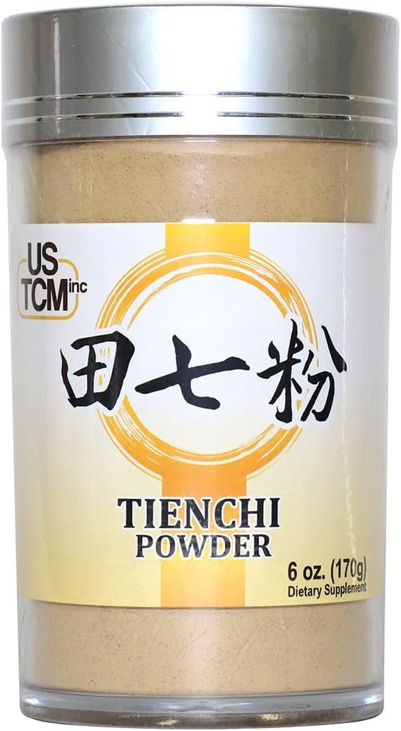 100% Pure Tienchi Powder Pseudoginseng Notoginseng Sanqi Powder Tienchi Ginseng Powder 120mesh (6oz)