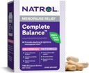 Natrol Complete Balance, Ruokavaliotarvike vaihdevuosien lievittämiseksi, A.M./P.M. Menopause Relief naisille, 60 kapselia, Enintään 30 päivän toimitus