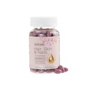 Hår hud och naglar vitaminer - 5000mcg Biotin med vitamin C, E, Collagen, Hyaluronic Acid, Argan & Coconut Oil - Luscious Hair Growth & Radiant Skin Supplement för kvinnor - 120 Softgels