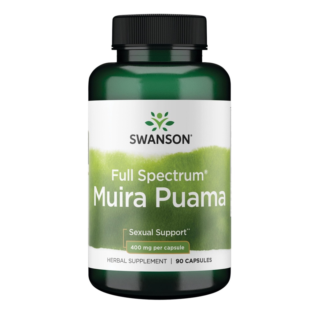 Swanson Muira Puama Root Seksuaalinen terveys miehekkyys Tehostaa tukea miesten naisten täydentää 400 mg 90 kapselia