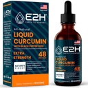 E2H Liquid Turmeric Curcumin for Better Absortion - Natural Joint Support - Turmeeric juuriuute Black Pepper Seed - Boost Your Health - Vegan - non-GMO - 2 Fl Oz