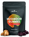 KIKI Green Mushroom Gummies med Lion's Mane och 9 Adaptogen Superfoods Blend - Chaga, Red Reishi, Cordyceps, Shiitake, Black Fungus | 60 Count, 10:1 Extract