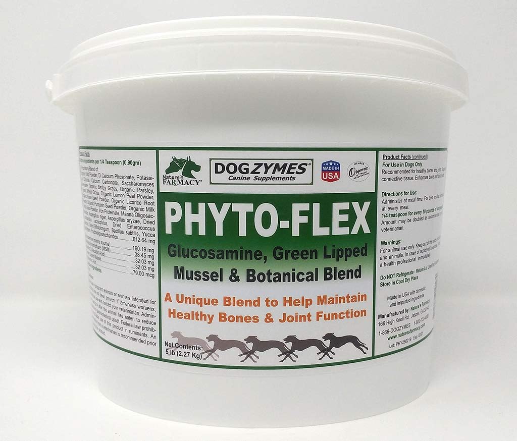 Dogzymes Phyto Flex - Glukosamiini, kondroitiini, MSM ja hyaluronihappo... (5 kiloa)