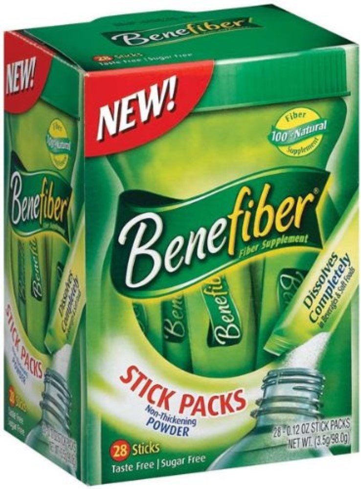 Benefiber Kuitu Sokeriton On Go Stick Packs, Mauttomat, 28 ea (Pack of 9)