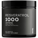 Ultra High Potency Third-Party Tested Trans Resveratrol 1000mg - 98% Pure, Highly Purified och Bioavailable - Resveratrol Polygonum Root Extract - 60 kapslar