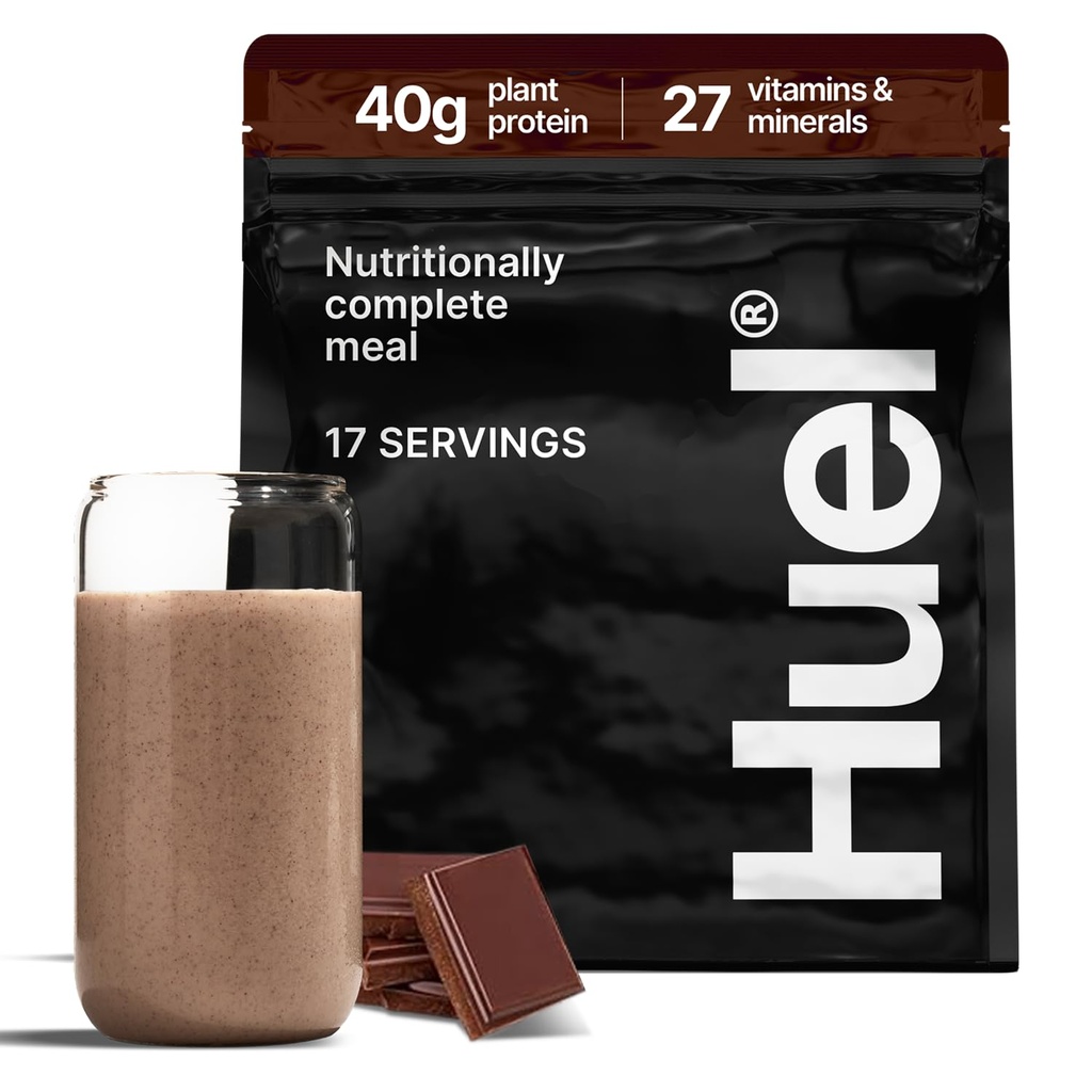 Huel Black Edition 40g Vegaaniproteiinijauhe Ravitsemus Täydellinen Ateria 27 vitamiinit ja mineraalit, Gluteeniton 17 Tarjoilu