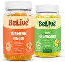 BeLive Bundle Magnesium och gummies för avkoppling, sömn, inmunstöd och mobilitetsstöd