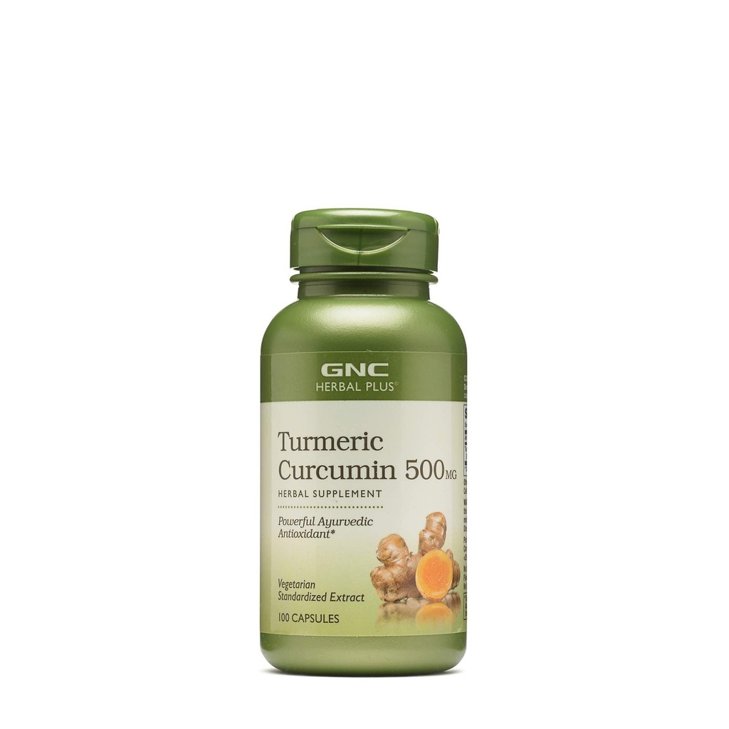 GNC Herbal Plus - kurkumallinen Curcumin 500 mg 100 kapselia