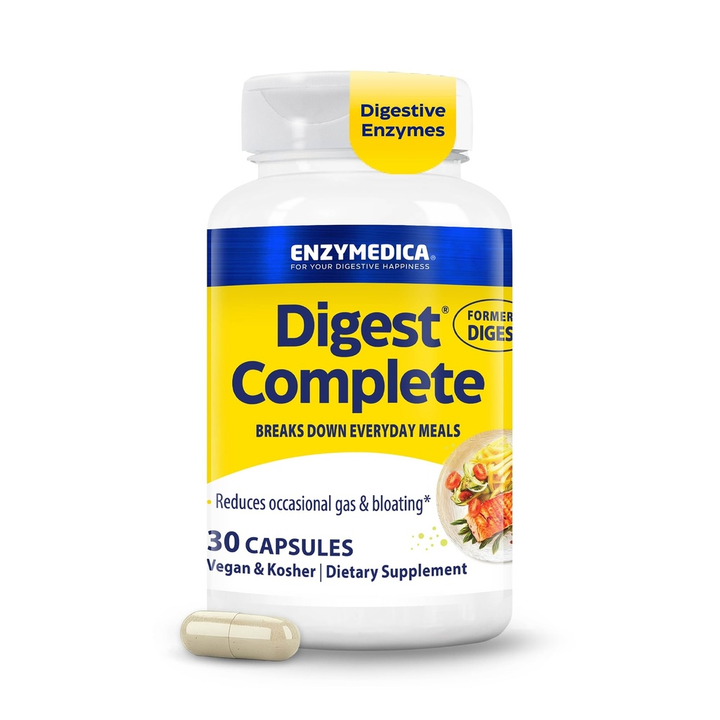 Enzymedica - Digest, Complete Dgestive Enzyme Formula, 30 kapselia