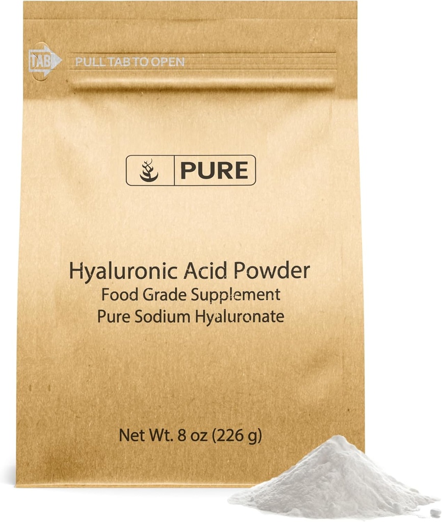 Puhdistusaineet Hyaluronihappo (8 oz) Vesiliukoinen, hienojauhe
