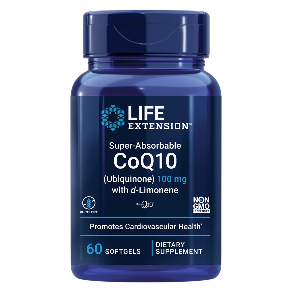 Life Extension Super Omega-3 240 Softgels Fish Oil Bundle Super-Absorbable CoQ10 60 Softgels Heart Health Supplement