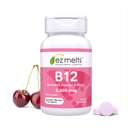 EZ smälter B12 Sublingual Vitamin 2 500 mcg, Methylcobalamin, Sugar-Free, 3-månaders leverans - 1 Pack