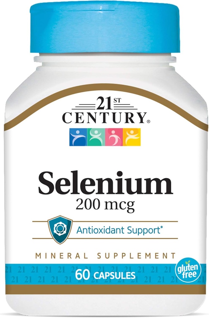 2000-luvun Selenium 200 Mcg kapselia, 60 lukua (Pack of 2)