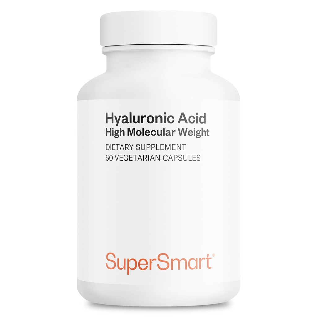 Supersmart Hyaluronic Acid Supplement 300 mg/vrk (Sodium Hyaluronaatti) - suuri molekyylipaino 1,2 miljoonaa daltonia