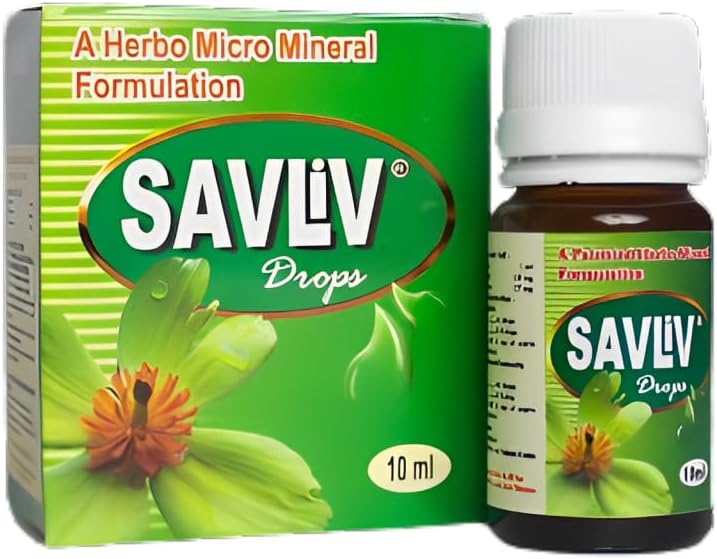 Liver Drops Ayurvedic Drops för Liver .Hjälper i att hantera olika leverproblem och Detox Pack på 10 Ml Vial, Natural