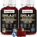 1000 MG Shilajit Gummies, Organic Shilajit Gummies with 85+ Trace Minerals, Fulvic Acid, Shilajit for Men & Women, Shilajit Resin, Shilajit Himalajan Organic for Energy, Brain, Immuniteetti, 120 Count