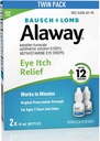 Alaway Antihistamiini, silmän kutinan lievittäminen Twin Pack, 0,34 fl oz