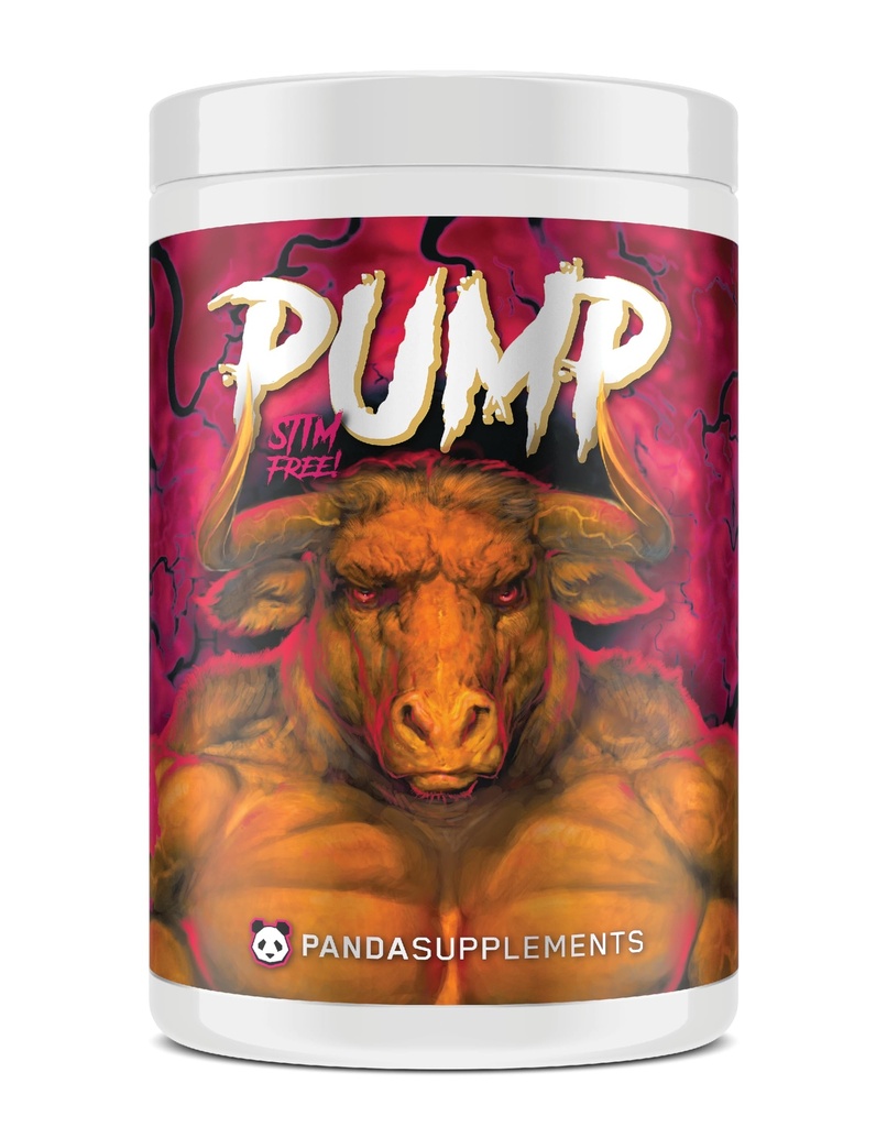 Maanalainen Bio Labs Panda Supps Pump: Stimulant-free pre-workout, No-Clump Formula w/10G L-Citrulline Malaatti, Alpha GPC, Lions Mane, CognatiQTM, Amento PumpTM 40 Scoops (Sweet Black Cherry)