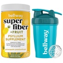 Bellway Super Fiber Powder + Hedelmät, Ananas Passion Fruit Shaker Pullo Bundle