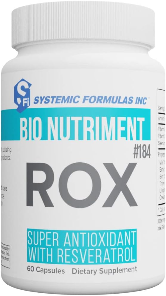 Systemiska formler ROX Super Antioxidant med Resveratrol 60 kapslar #184. Super antioxidant Formel