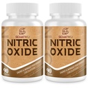Typpioksidilisä, typpioksidi Booster & 6-in-1 Phytonutrient Blend sydän, virtaus, Immuuni - 90 kapselia (2 pullo)