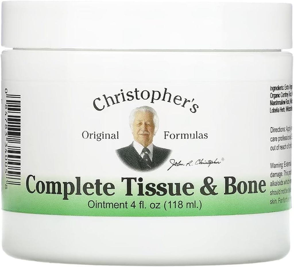 Christopher's Original Formulas Complete Tissue & Bone Voide, Herbal Topical for Muscle & Joint Support, 4 fl oz