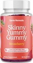 Santo Remedio, Entalla, Skinny Yummy Gummy, Nutritional Supplement, Gummy Fiber för Digestive Gut Support, 60 Fiber & Prebiotic Gummies, Strawberry Flavor, 30 portioner