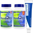 HemRid Complete Hemorrhoid Care System - Potent 5% Lidocaine Cream för snabb ämneskomfort, Max Ultra kapslar för pågående vaskulär hälsa och cirkulationssupport