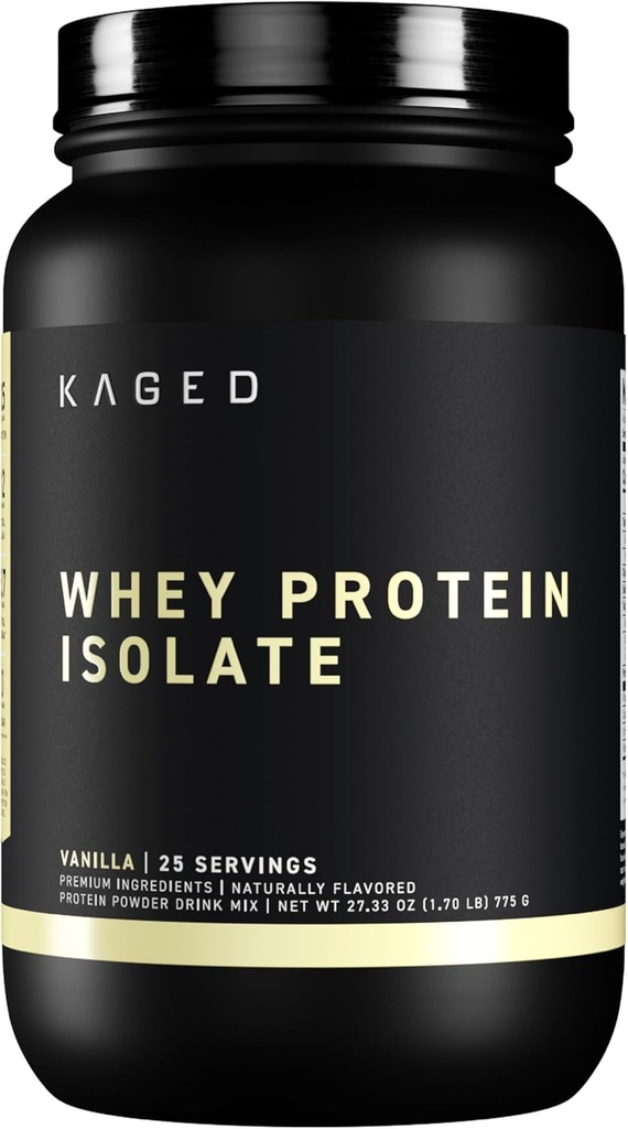 Kaged Whey Protein Isolate Powder Vanilja 100% Pure Low Laktoosi Whey ...