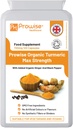 Organisk gurkmeja Curcumin 720mg - 120 kapslar | Organisk gurkmeja och svartpeppar kapslar hög styrka | Vegan och vegetariska gurkmeja kosttillskott