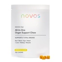 Novos Vital Nutritional Supplement Chews for Organ Liver, Brain, Eyes, Heart, Gut Support - Nattokinaasi, Lutein, Inulin, Rutin, Trooppinen Flavor (120 Count)