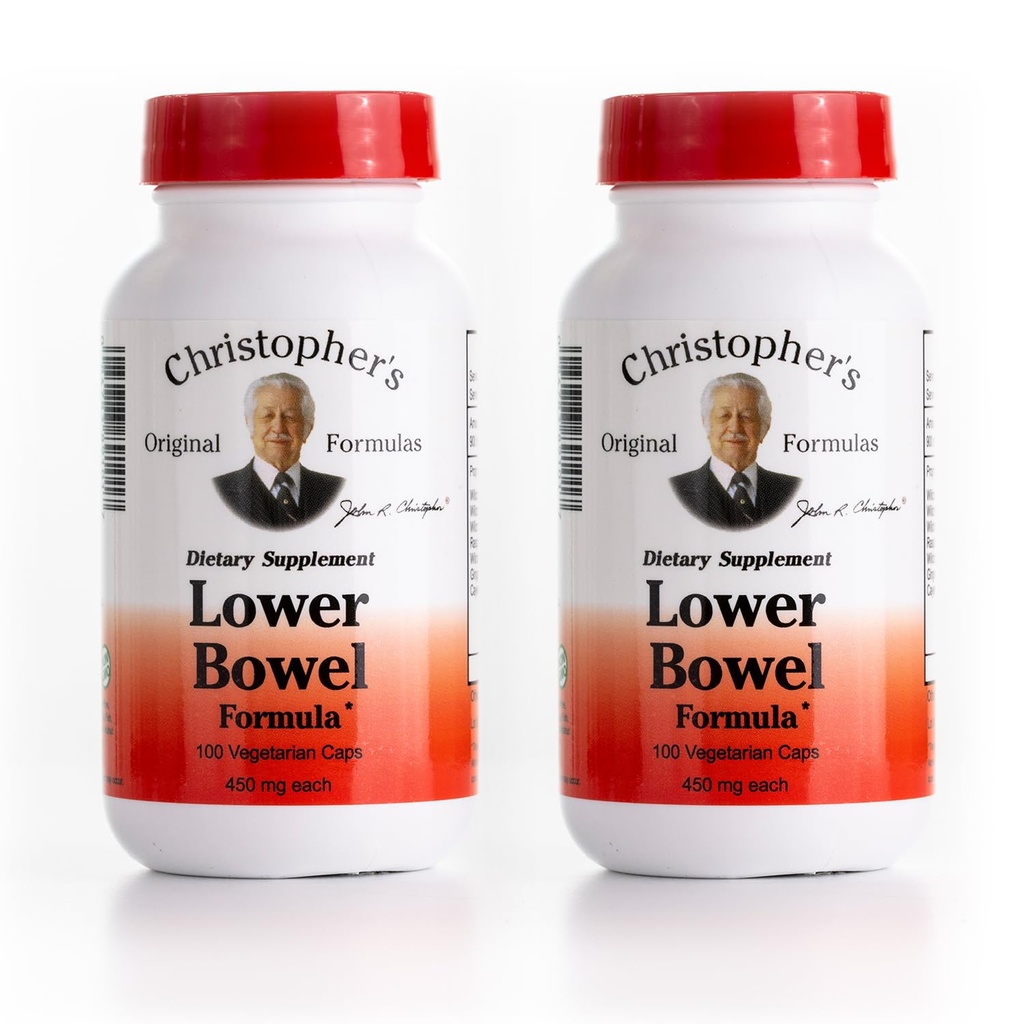 Christopher's Original Formula Lower Bowel Cleanse Formula Capsules - Herbal Laxative Colon Cleanse and Gut Cleanse 100 ct. - Pakkaus 2