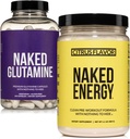 Alaston Vegan Energizing Muscle Recovery Bundle: Alaston Citrus Energy ja 240 alaston L-glutamiini kapselit, 1000mg