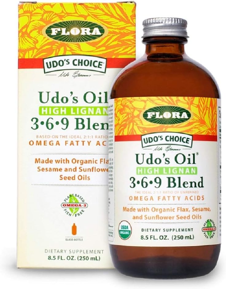 Flora - Udo's Choice, Omega 369 Oil Blend, High Lignan, 8,5 Fl Oz
