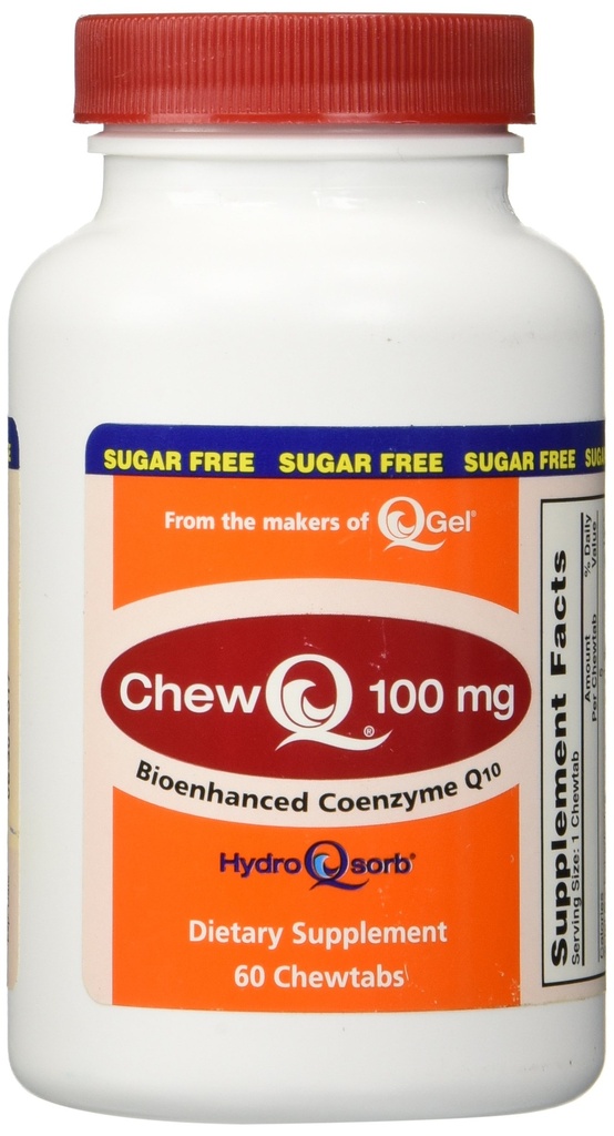 100mg ChewQ Chewable CoQ10 (60 greve) * Använder avancerad teknik för att leverera 800% större absorption än standard Q10 * Purest CoQ10 Supplement på marknaden * Vegetarisk vänlig * Glutenfri