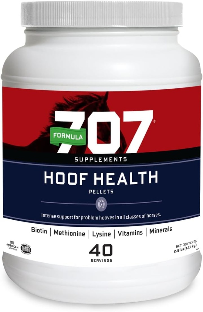 Formula 707 Hoof Health Equine Supplement, 2.5lb Jar ...