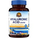 Vitalitown Hyaluronic Acid Supplements 250 mg, Plus 25 mg C-vitamiinia, luonnollisesti juova ja korkea hyötyosuus, ihon nesteytys, 90 vegaanista kapselia, 3 kuukauden tarjonta