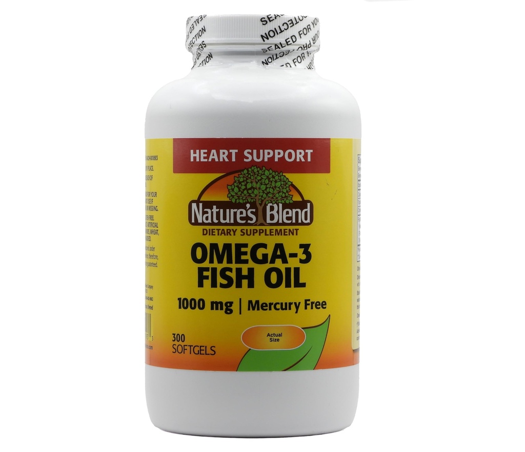 Naturens Blend Omega-3 Fiskolja, 1000 mg 300 Softgels
