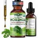 PURA VIDA MORINGA Leaf Extract Liquid Drops - USDA Organic Certified - Erittäin puhdas, Biosavable & Nopeampi imeytyminen kuin Moringa Powder tai kapselit - Single Origin Moringa Oleifera Leaves Extract