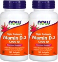 Nyt elintarvikkeet - D3-1000iu-vitamiini (180 softgels) 2 PAKKAUS