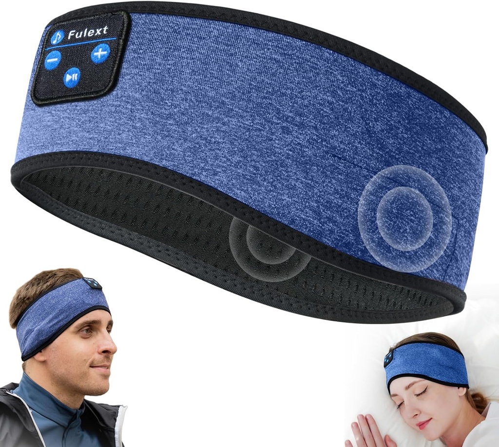Sleep Headphones Headband10Hrs Bluetooth Headband with Cozy Earbuds Comfortable Sleeping Headphones for Side Sleepers, Sleep & Lounge Lahja Idea naisille Miehet
