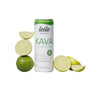 LEILO | Kava Powered Lime Margarita Mocktail Drink | 12-Pack - Sugar-Free & Non-ALC Functional Relaxation Support | 12 fl oz Cans (Pack av 12)