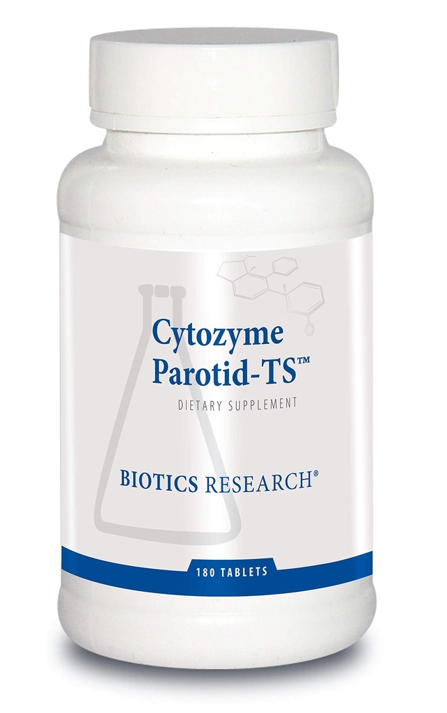 Biotics Research Sytozyme Parotid TS Parotid Concentral, Ruoansulatuselimistö, tukee Parotid Gland Function, Foos Enzyme Production, SOD, Catalase, Potent antioksidantti aktiivisuus 180 tablettia