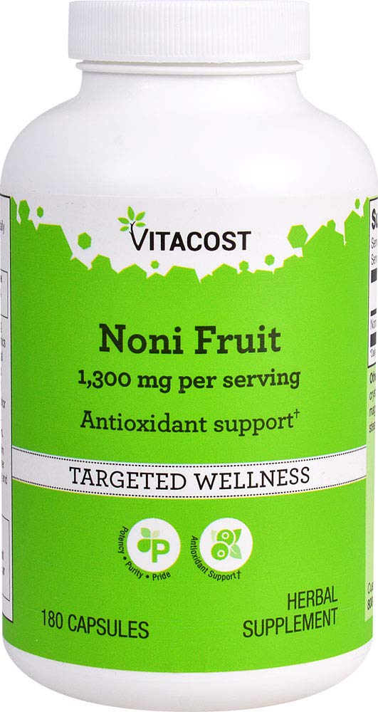 Vitacost Noni Fruit -- 1300 mg per annos - 180 kapselia