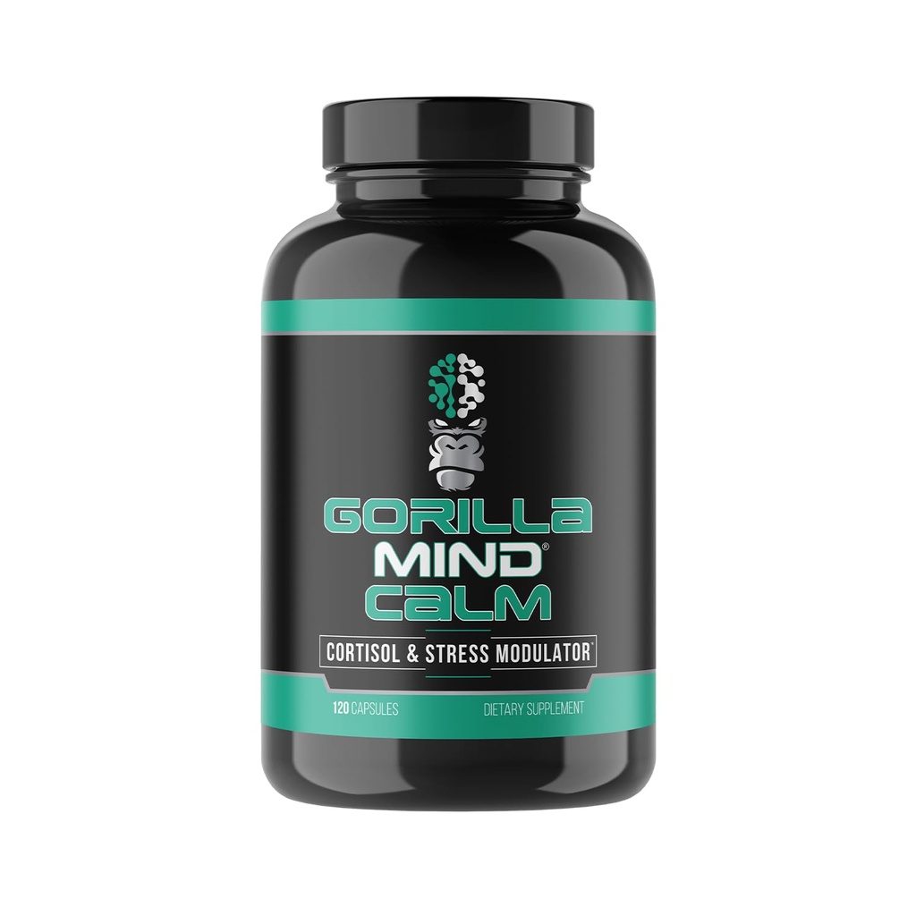 Gorilla Mind Rauhoitu (120 kapselia) - Potent Rentoutuminen & Stressin vähentäminen...