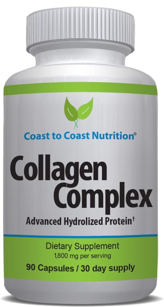 Multi Collagen pillereitä . Hydrolysoitu kollageeni täydentää naisille tai miehille - Multi Collagen kapselit Peptides iholle, ryppyjä, kynnet, hiukset & yhteinen tuki ...