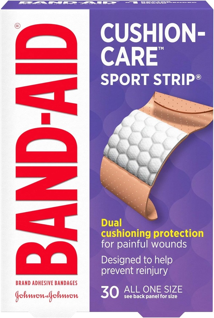 Band-Aid tuotemerkin kiinnitys sidetarpeita, Sport Strip / Extra Wide, 30