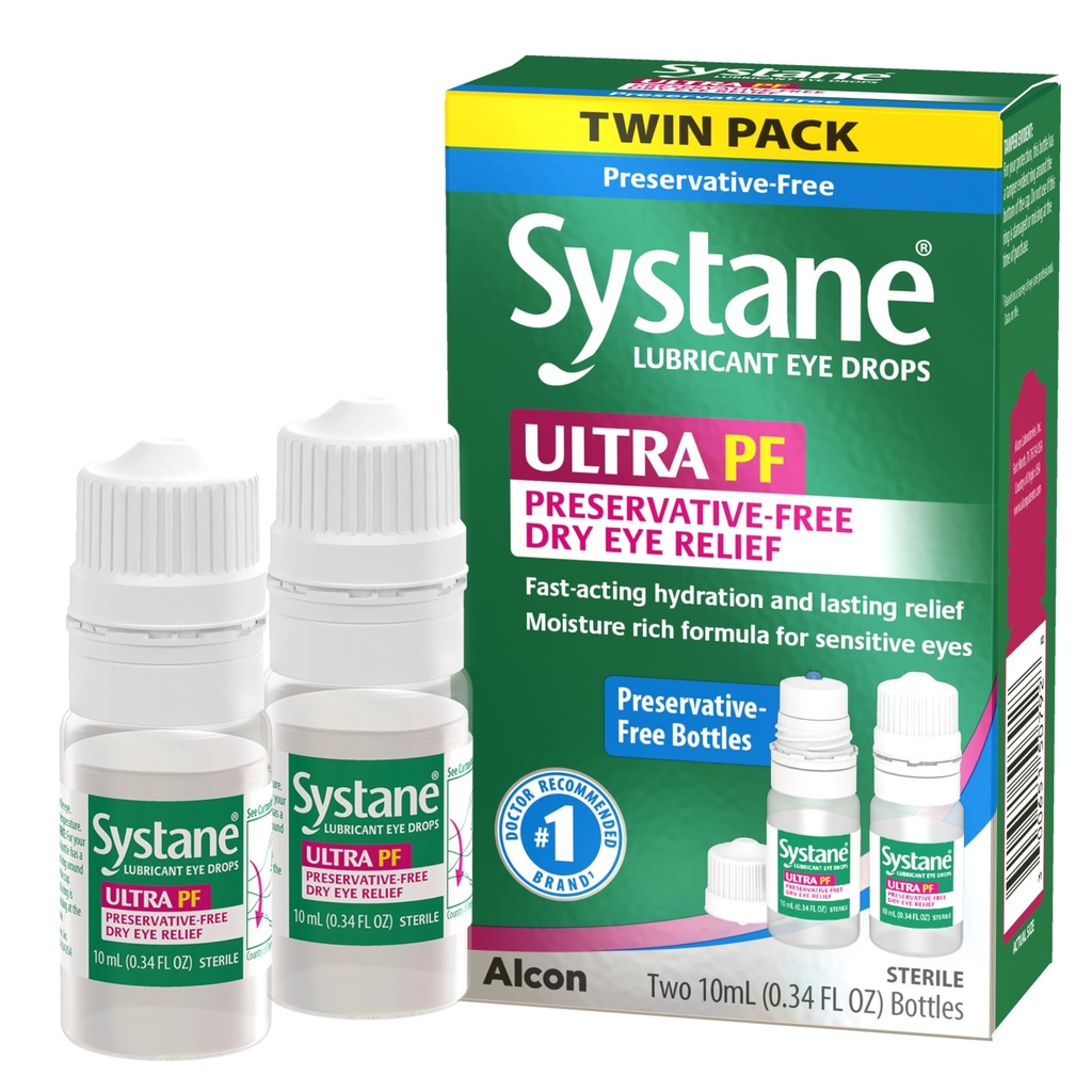 Systane Ultra Multi-Dose Säilöntäaineeton silmätippa Twin Pack (2x10ml)